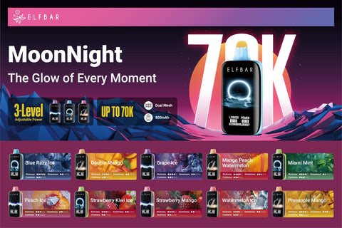 Elfbar MoonNight 70K: Watermelon Ice - E-Cigz Vape Shop