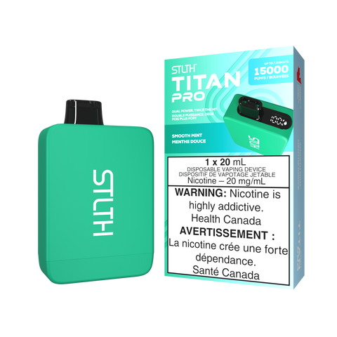 STLTH Titan Pro 15K 20ml: Smooth Mint - E-Cigz Vape Shop