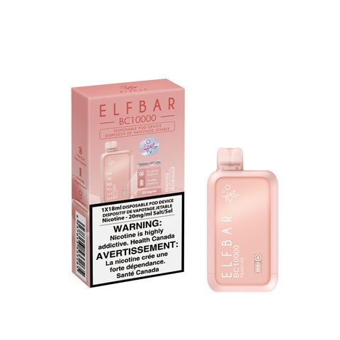 Elf Bar BC10000 18ml: Peach Ice - E-Cigz Vape Shop