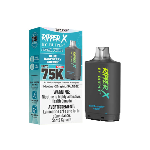 RufPuf Ripper X 75k Pod: Blue Raspberry Cherry - E-Cigz Vape Shop