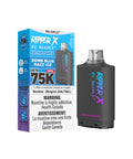 RufPuf Ripper X 75k Pod: Bomb Blue Razz Ice - E-Cigz Vape Shop