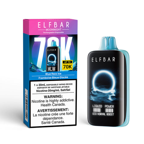 Elfbar MoonNight 70K: Blue Razz Ice - E-Cigz Vape Shop