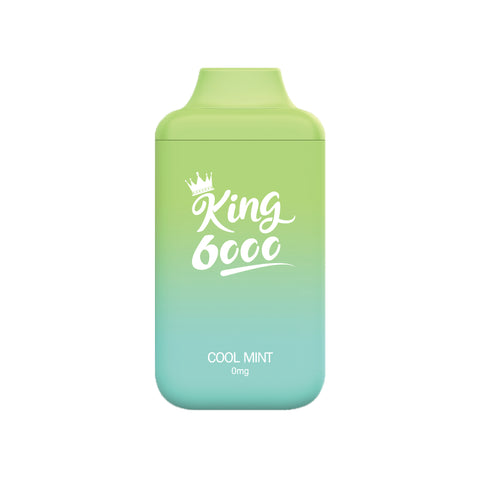 King Zero Bar 6000 Disposable 0mg: Cool Mint King Zero Bar 6000 Disposable 0mg: Cool Mint