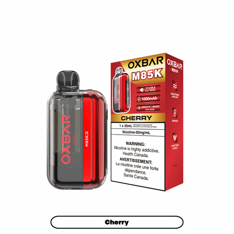Oxbar M85K 25ml Disposable - Cherry - E-Cigz Vape Shop