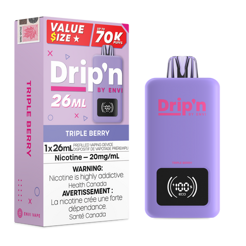 Drip'n by Envi 26ML Disposable - Triple Berry