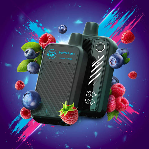 Beast Mode Max 2 50k: Bomb Blue Razz - E-Cigz Vape Shop