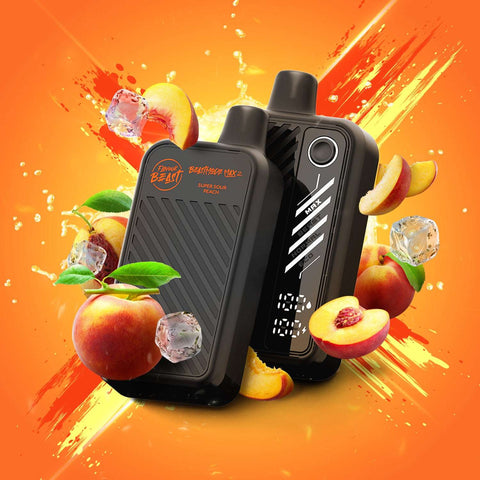 Beast Mode Max 2 50k 20ml Disposable: Super Sour Peach - E-Cigz Vape Shop