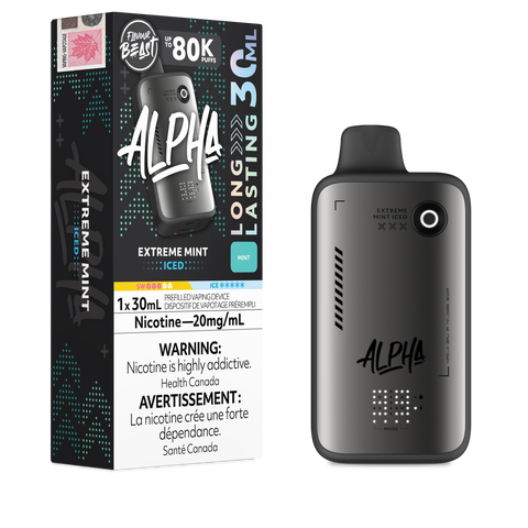Flavour Beast - Alpha: Extreme Mint Iced Iced 30ml Disposable Vape | Buy Vapes in Guelph, Ontario - E-cigz.com