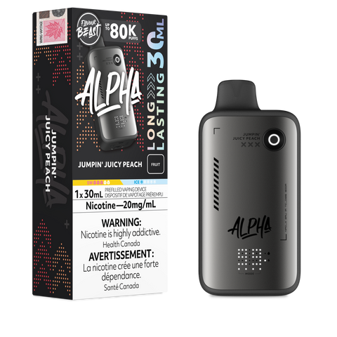 Flavour Beast - Alpha: Jumpin' Juicy Peach 30ml Disposable Vape | Buy Vapes in Guelph, Ontario - E-cigz.com