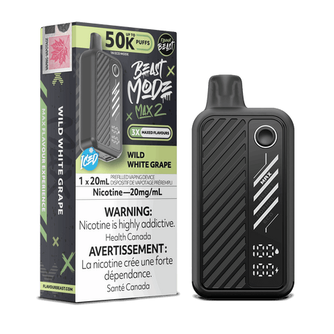 Beast Mode Max 2 50k 20ml Disposable: Wild White Grape - E-Cigz Vape Shop