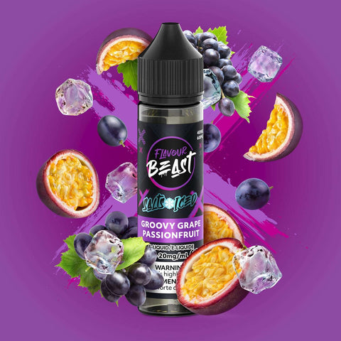 Groovy Grape Passionfruit Iced by Flavour Beast salt - 60ML - E-Cigz Vape Shop