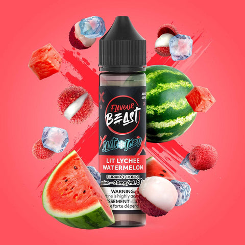 Lit Lychee Watermelon by Flavour Beast salt - 60ML - E-Cigz Vape Shop