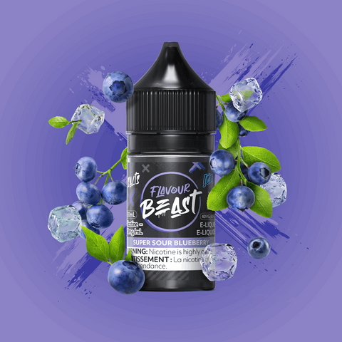 Super Sour Blueberry Iced by Flavour Beast - Salt 30ml - E-Cigz Vape Shop