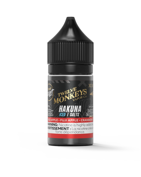 Hakuna Iced by Flavour Beast x 12 Monkey E-Liquid - Salt 30ml
