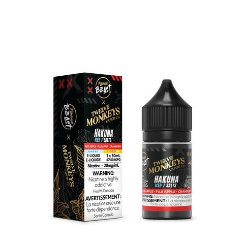 Hakuna Iced by Flavour Beast x 12 Monkey E-Liquid - Salt 30ml