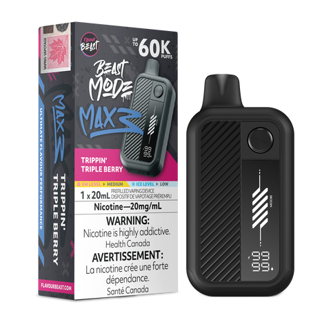 Flavour Beast - Beast Mode Max 3: Trippin' Triple Berry 20ml Disposable Vape | Buy Vapes in Guelph, Ontario - E-cigz.com