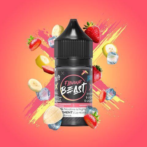 Str8 up Strawberry Banana Iced by Flavour Beast salt - 30ml
