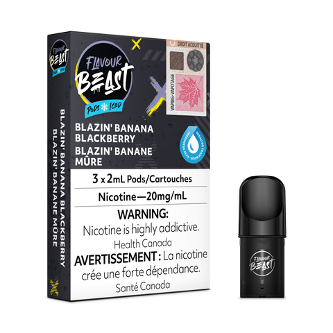 Flavour Beast Pods: Blazin' Banana Blackberry Iced