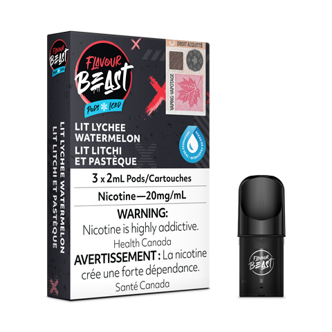 Flavour Beast Pods: Lit Lychee Watermelon Iced