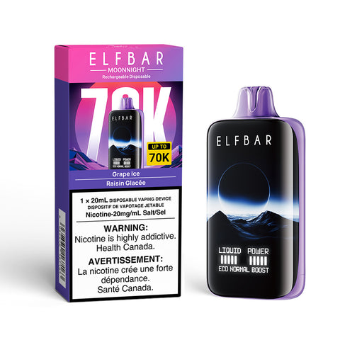 Elfbar MoonNight 70K: Grape Ice - E-Cigz Vape Shop