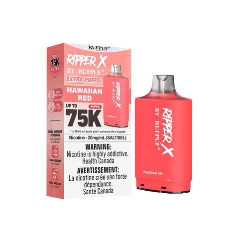 RufPuf Ripper X 75k Pod: Hawaiian Red - E-Cigz Vape Shop