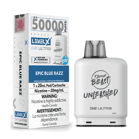 Level X Unleashed G2 Ultra - Epic Blue Razz - E-Cigz Vape Shop