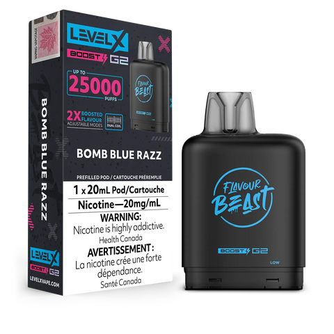 Level X Boost 25k: Bomb Blue Razz by Flavour Beast