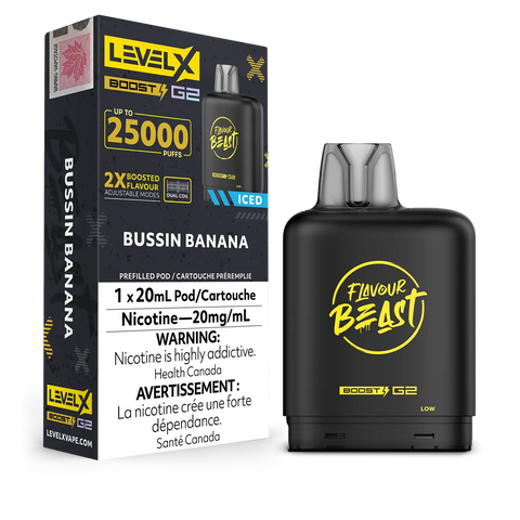 Level X Boost 25k: Bussin Banana Iced by Flavour Beast