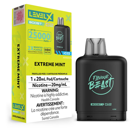 Level X Boost 25k: Extreme Mint Iced by Flavour Beast