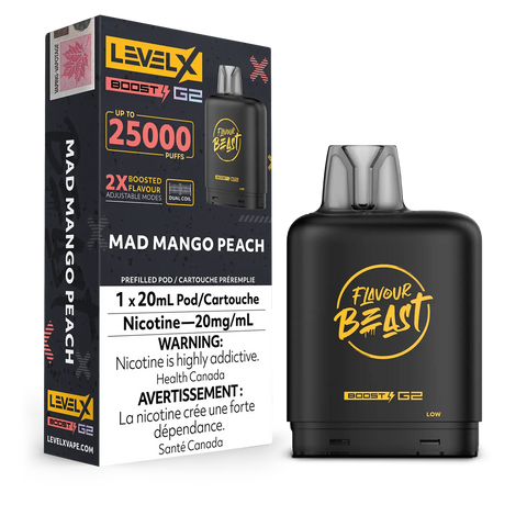 Level X Boost 25k: Mad Mango Peach by Flavour Beast