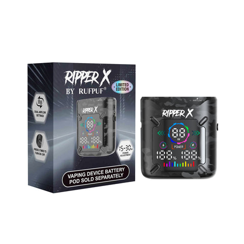 Rufpuf Ripper X Ultra 2 Device Battery - METALLIC BLACK - E-Cigz Vape Shop
