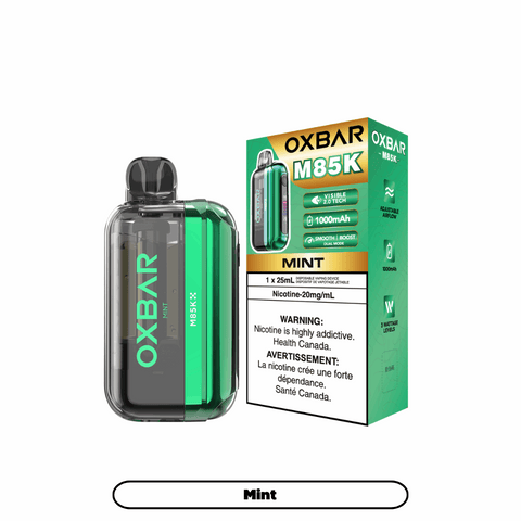 Oxbar M85K 25ml Disposable - Mint - E-Cigz Vape Shop