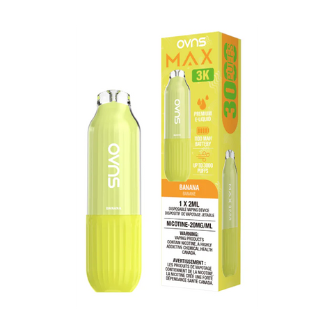 OVNS Max 3K 2ML Disposable - BANANA - E-Cigz Vape Shop