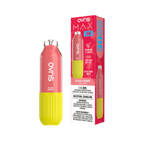 OVNS Max 3K 2ML Disposable - BLACK CHERRY - E-Cigz Vape Shop