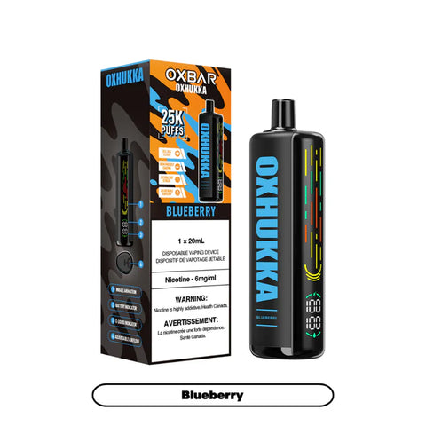 Oxbar Oxhukka 25k 6mg Disposable - Blueberry - E-Cigz Vape Shop