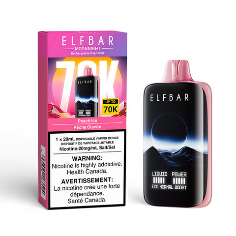 Elfbar MoonNight 70K: Peach Ice - E-Cigz Vape Shop