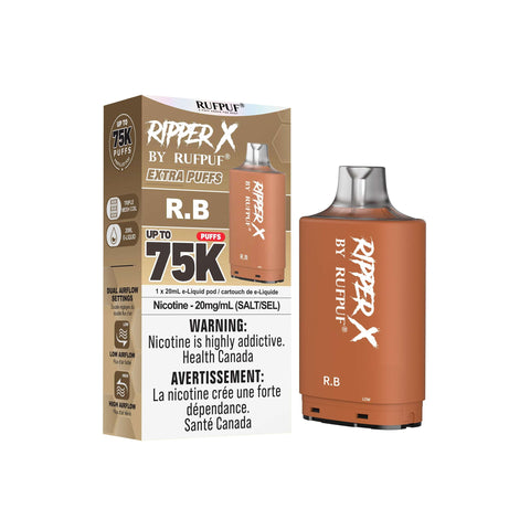 RufPuf Ripper X 75k Pod: R.B. - E-Cigz Vape Shop