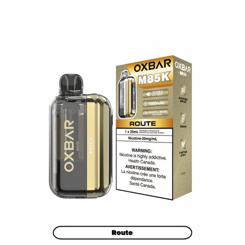 Oxbar M85K 25ml Disposable - Route - E-Cigz Vape Shop