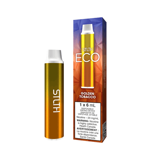 STLTH ECO 6ml Disposable: Golden Tobacco - E-Cigz Vape Shop