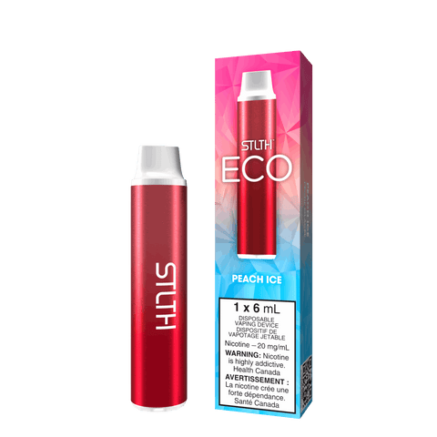 STLTH ECO 6ml Disposable: Peach Ice - E-Cigz Vape Shop