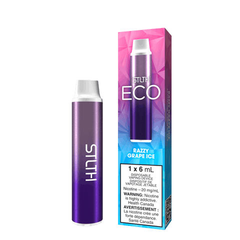 STLTH ECO 6ml Disposable: Razzy Grape Ice - E-Cigz Vape Shop