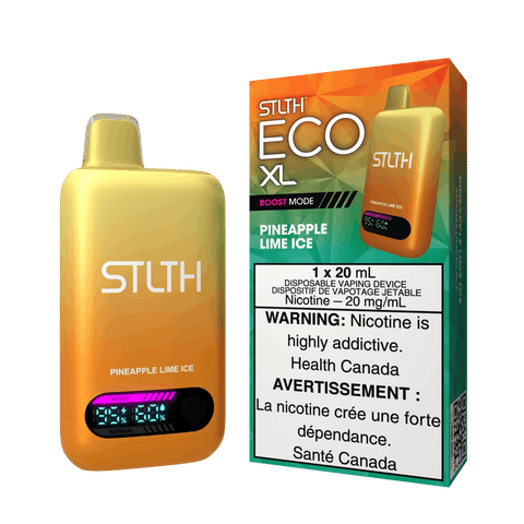 STLTH ECO XL 20ml Disposable: Pineapple Lime Ice - E-Cigz Vape Shop