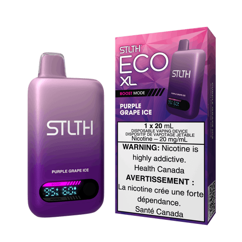 STLTH ECO XL 20ml Disposable: Purple Grape Ice - E-Cigz Vape Shop