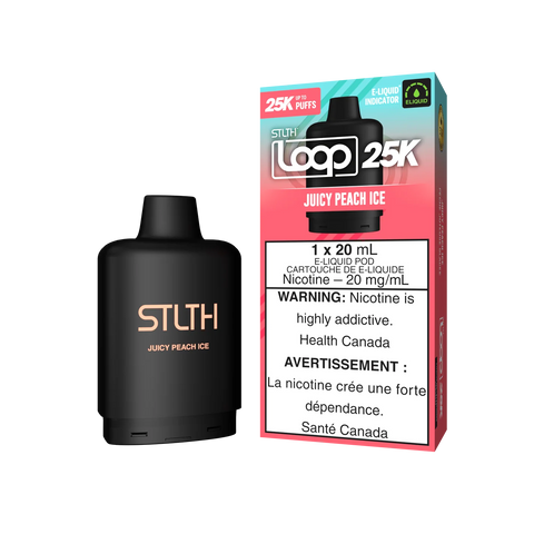 STLTH Loop 25k Pod Pack: Juicy Peach Ice