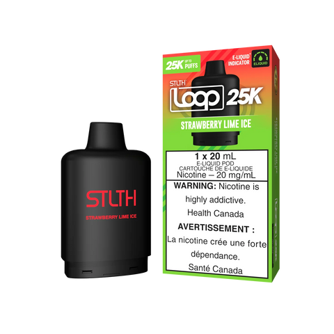 STLTH Loop 25k Pod Pack: Strawberry Lime Ice