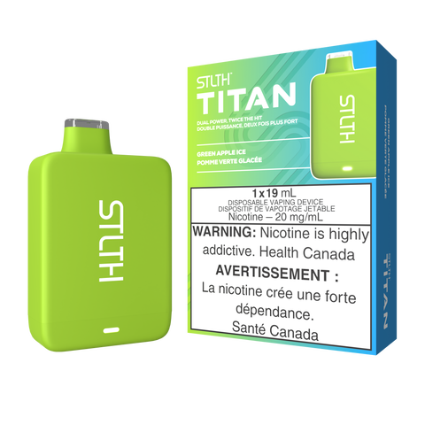 STLTH Titan 10K 19ml: Green Apple Ice