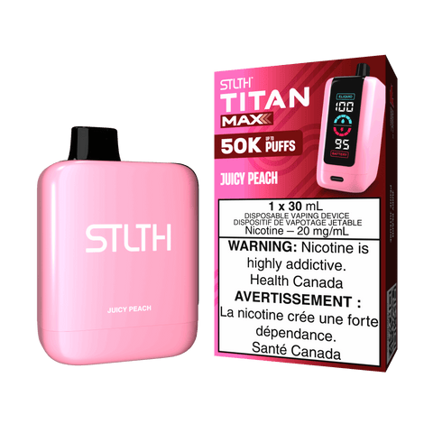 STLTH Titan Max 50k 30ml: Juicy Peach - E-Cigz Vape Shop