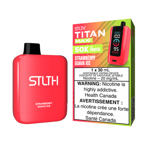 STLTH Titan Max 50k 30ml: Strawberry Guava Ice - E-Cigz Vape Shop