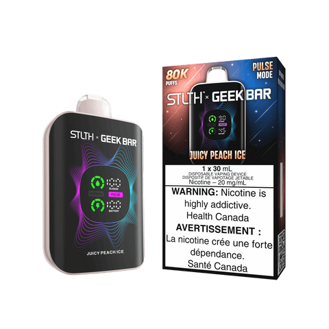 STLTH X GeekBar 30ml Disposable - JUICY PEACH ICE - E-Cigz Vape Shop