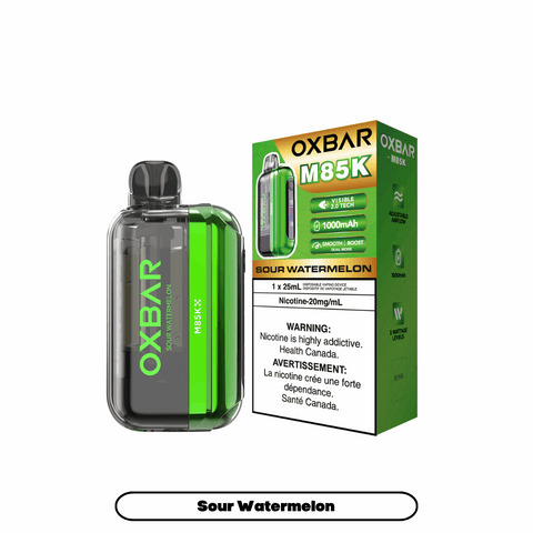 Oxbar M85K 25ml Disposable - Sour Watermelon - E-Cigz Vape Shop